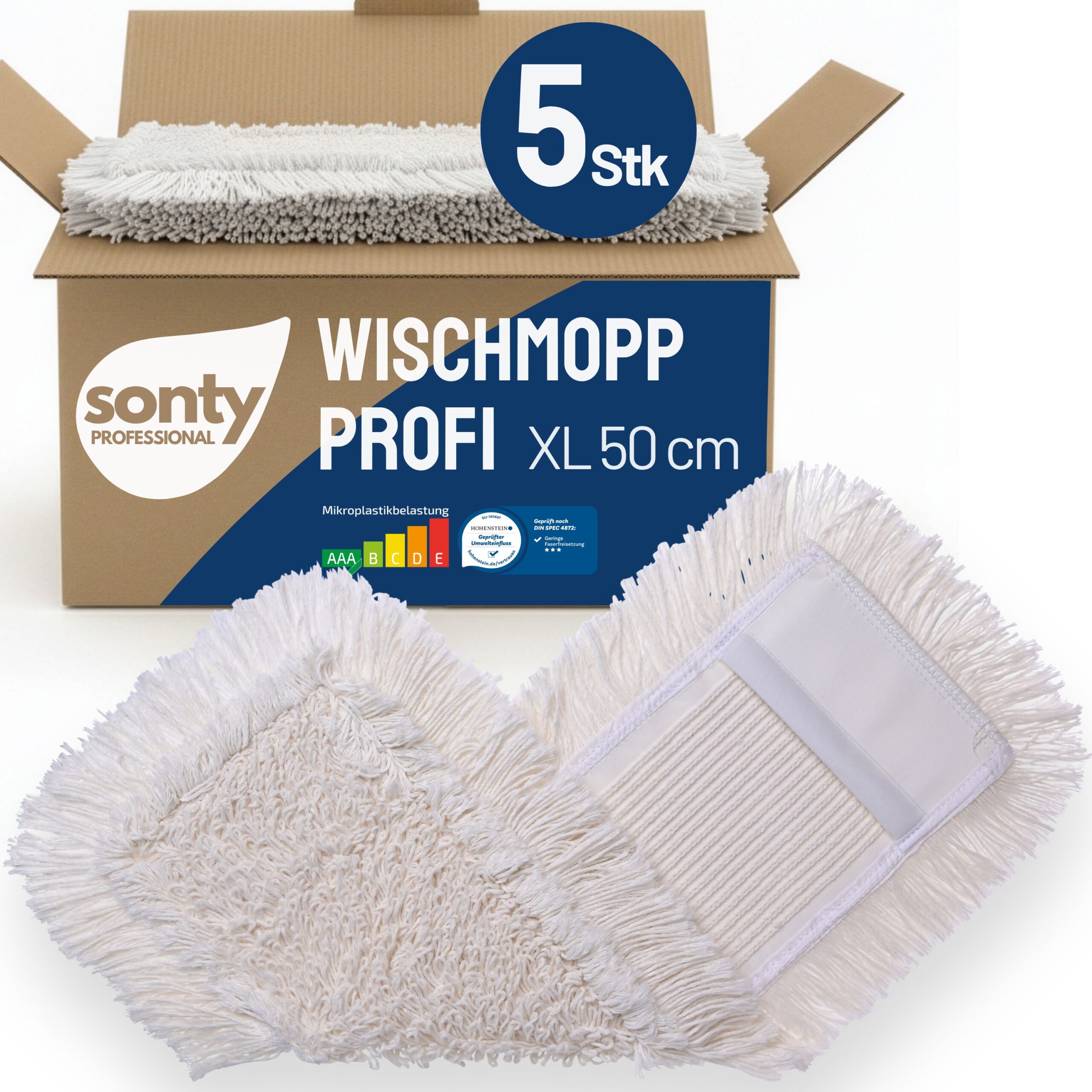SONTY Profi Wischmopp Baumwolle –
40cm und 50cm